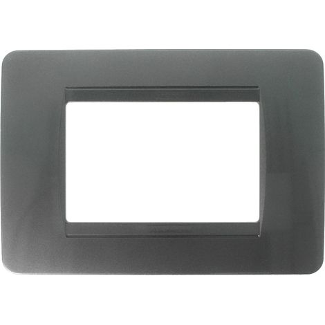 Placche Classic 503 3M Moduli tecnopolimero acciaio scuro Compatibile Bticino Matix SD68003-8 (1/2)