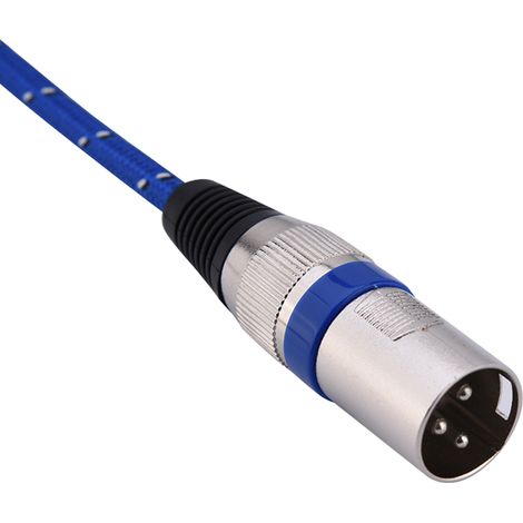 Câble XLR mâle-femelle 3 broches pour micro, longueur 1,8 m, câble audio professionnel (1/5)
