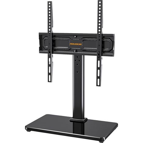 PERLEGEAR Support TV sur Pied Pivotant pour Téléviseurs 24-55/60 Plats et Incurvés jusqu'à 45 kg, Pieds TV Réglables en Hauteur & Support TV Stable, Pied TV Universel Max.Vesa 400x400 mm (1/5)