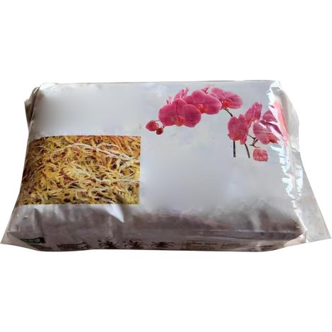 Sphagnummoos 6L Natürlich getrocknetes langfaseriges Orchideenmoos für Terrarien, Reptilienstreu, Sukkulentenpflanzgefäße, Bonsai, Schlauchpflanzen, Umtopfen von Luftpflanzen (1/5)