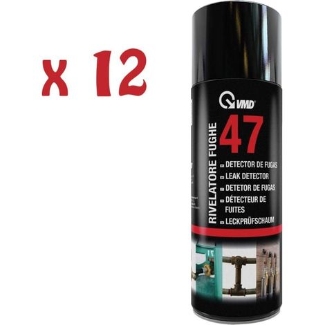 12 bombolette spray rilevatore rivelatore fughe di gas 400 ml Vmd 47