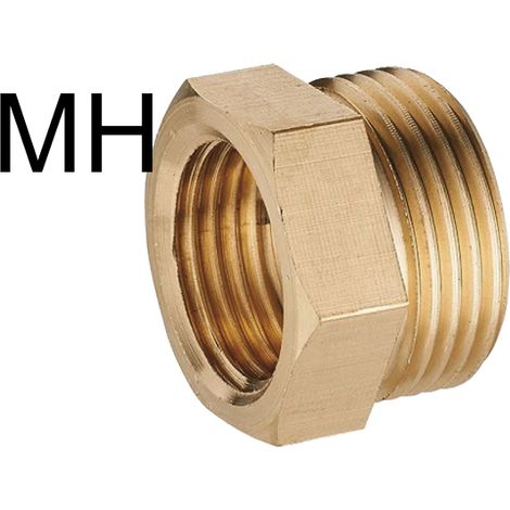 Rallonge hexagonale en laiton poli 3/4 x 10mm