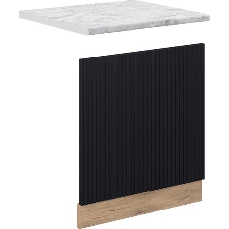Pannello frontale Fame-Line, Nero rigato, 60 cm , PL Marmo, Vicco