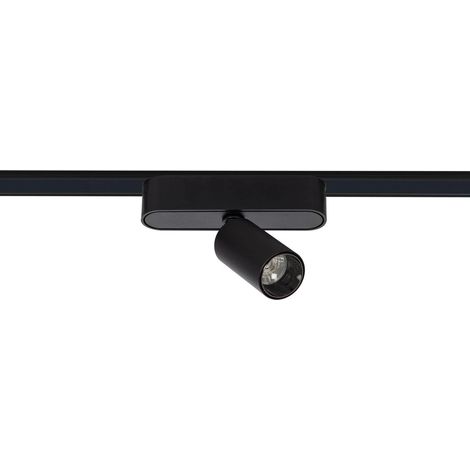 Faretto LED Binario Magnetico 25mm SuperSlim 5W 48V Nero  Bianco Naturale 4000K