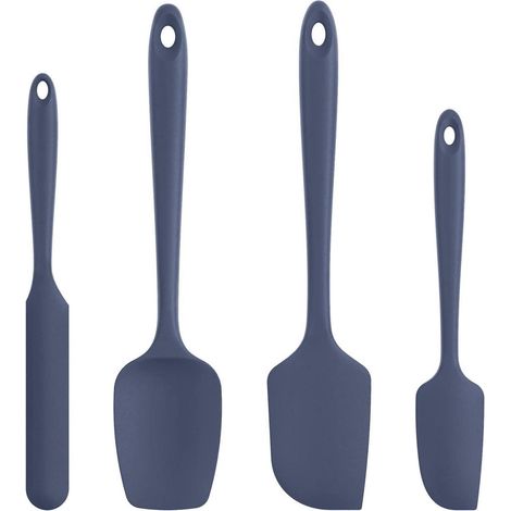 Silikon Teigschaber Set 4-teilig, 315℃ hitzebeständig, Nachtblau