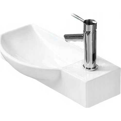 Mexen Hugo lavabo de comptoir gauche 50 x 23 cm, Blanc - 21255000L (1/2)