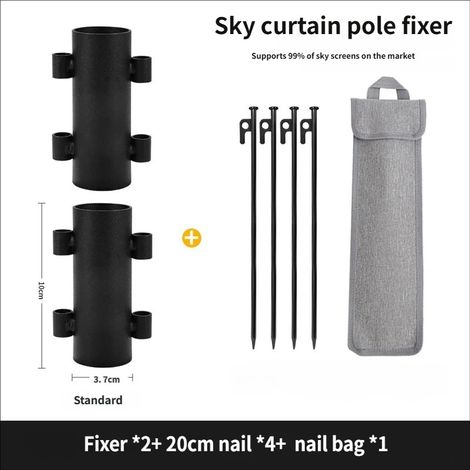 Ancrages de camping, kits d'accessoires pour tentes d'extérieur, piquets de tente, mâts de bâche, accessoires de camping (1/5)