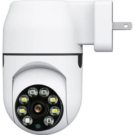 Caméra IP sans fil pour bébé à 360 degrés, caméra de sécurité domestique 1080p, avec détection de mouvement, vision nocturne, audio bidirectionnel (1/5)