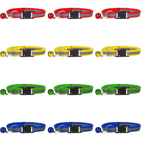 Colliers d'identification pour chiots, réglables et amovibles, pour animaux de compagnie, lot de 12...