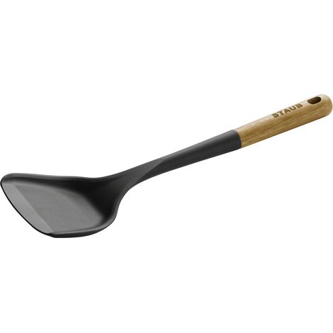 STAUB France ustensiles de cuisine bois d'acacia silicone spatule wok