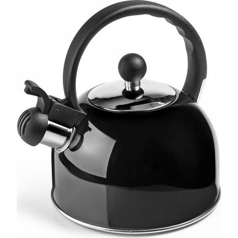 Tetera pava inox negra 2,5 l