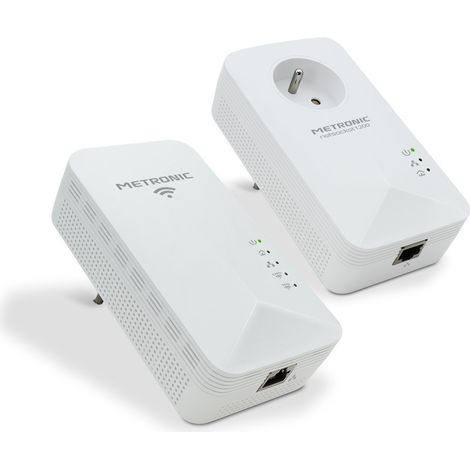 Prise CPL netsocket 1200 avec prise gigogne et CPL Wi-Fi 1200 Mb/s (1/5)