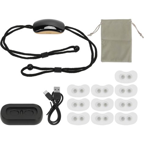 Dispositif anti-ronflement 70mAh Type-C, solution électrique silencieuse et efficace pour un meilleur sommeil, or. (1/5)