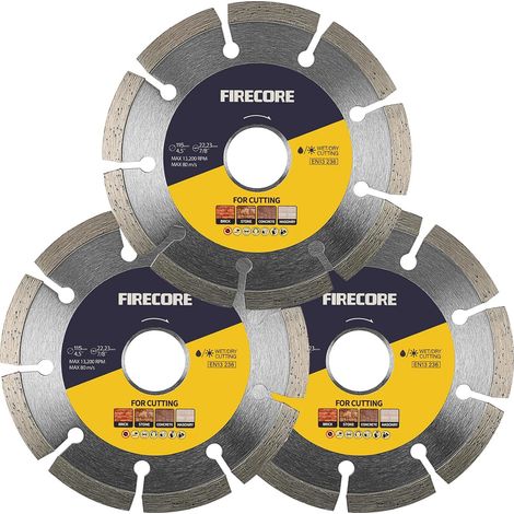 Diamond Cutting Blades, 3 Pieces 115 Diamond Discs Can Be Used to Cut Ceramic Tile, Granite and Other Materials, Angle Grinder Accessories (1/5)