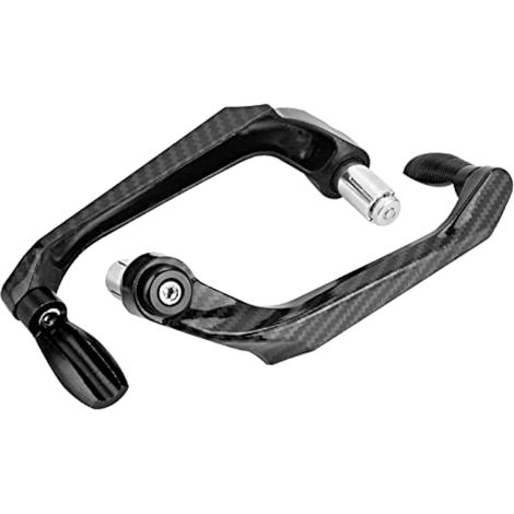 Protège-leviers universels pour moto, alliage d'aluminium 7/8 pouce, frein et embrayage, garde-main (Noir) (1/4)