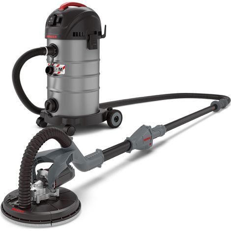 Ponceuse girafe MENZER LHS 225 VARIO – 710W – Ø 225mm – Vitesse 1000-2100 min-1 – Protection anti-poussière innovante – Aspirateur VCM 330 inclus