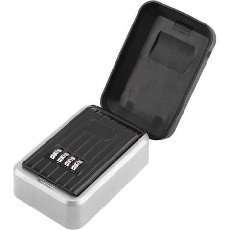 Boîte à Clé Sécurisée, Coffre a Clef Exterieur avec 4 Code & 1 Clés, Boîte De Rangement De Clés De Sécurité Boite Clés Sécurisée Murale Extérieure Durable (1/5)
