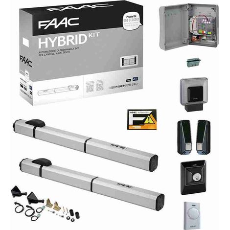 Kit Automazione Per Cancelli A Battente 24v Hybrid Kit Faac