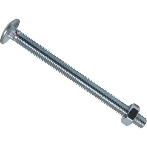 METALMATE Cup Square Hex Bolt & Nut Zp M10 x 130mm Box 10