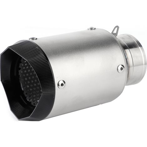 Échappement moto silencieux tube embout titane pot d'échappement accessoire 60mm 2,4in universel modifié (1/5)