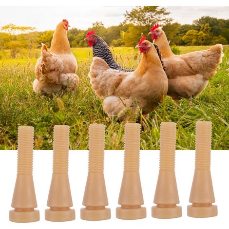 Lot de 100 bâtonnets de rechange en caoutchouc pour plumeuse de volaille (canards, poulets, oies), couleur rose jaunâtre. (1/5)