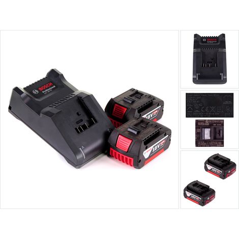 Starter Set 18V Bosch con 2x batteria GBA 5,0Ah + caricabatterie GAL 18V-40