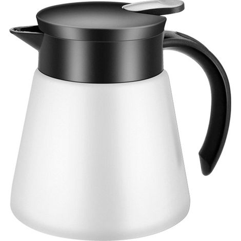 Carafe thermos à double paroi en acier inoxydable, 680/880 ml, pour le café, le thé au lait et l'eau.