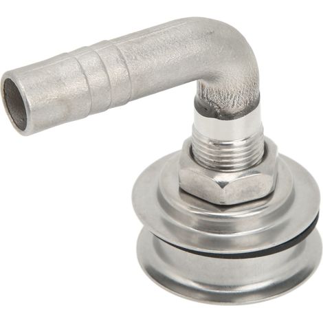 Réservoir d'air avec joint de montage, coude à 90°, acier inoxydable 316 marine, adaptable pour bateau, yacht, évent de carburant. (1/5)