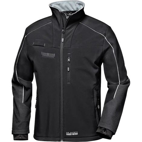 SIR SAFETY SYSTEM SHARK Veste de travail softshell coupe-vent noir Taille XXL