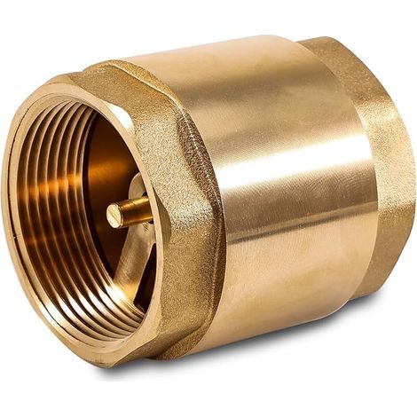 Clapet anti-retour en laiton de 2" avec filetage intérieur DN50 universel avec filetage intérieur des deux côtés, clapet anti-retour vertical en laiton de 2 pouces, clapet anti-retour d'eau (1/5)