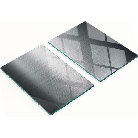 Tavole decorative multifunzionali in vetro per cucina con base in metallo, 2x40x52 cm (1/5)