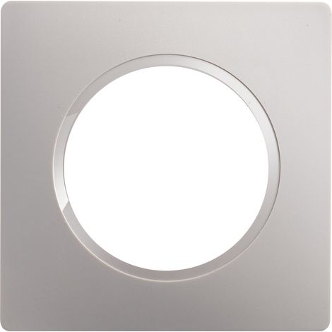 DEBFLEX - CASUAL EVO PLAQUE DE FINITION 1 POSTE GRIS PLATINE