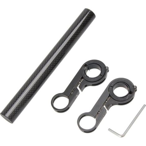 Rallonge de guidon de vélo à forte force de serrage, cadre d'extension noir pour poignées horizontales de 30 mm (1/5)