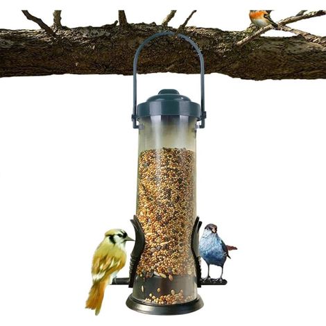 Vogelfutterspender, Wildvogelfutterhaus, hängendes Kunststofffutterhaus