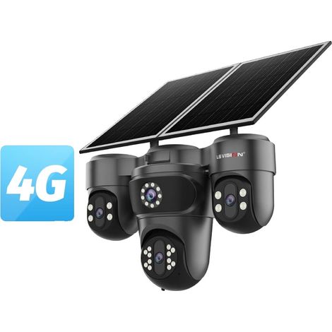 Cámara de seguridad, zoom óptico 12X, grabación de video 24/7, 4G, sin tarjeta. (1/2)