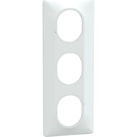 Schneider S320726 Ovalis - finishing plate - 3 vertical positions - center distance 71 mm - white