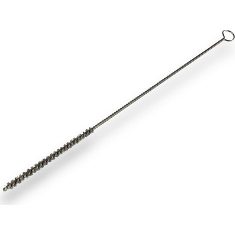 Lot de 10 goupillons ACIER multifonction Ø 6 mm Garnissage 100 mm Longueur 300 mm Ramonage brossage curetage nettoyage Conduits tubes tuyaux Kibros 13006300Ax10