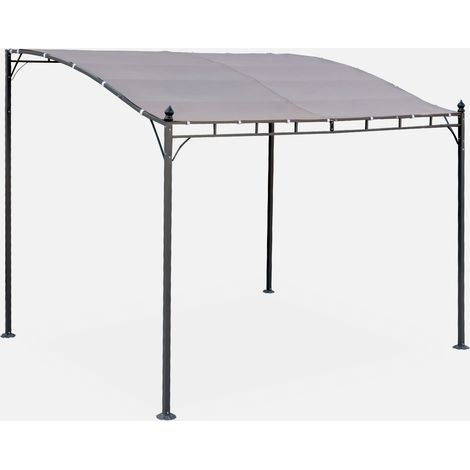 Pérgola adosada de acero, 3x2.5m (1/5)