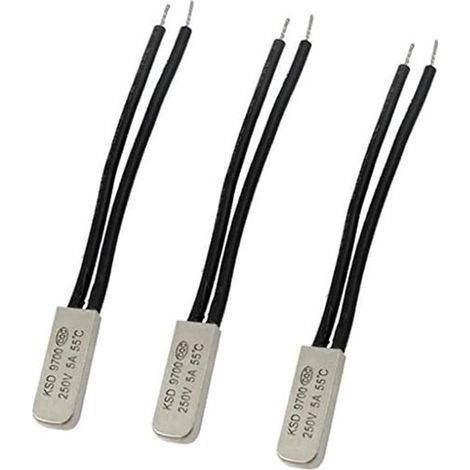3PCS KSD9700 5A 250V 40 Degree Celsius (Normally Open) Kit Thermostat Interrupteur de température (1/5)