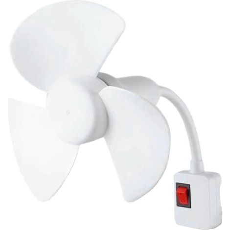 Mini-ventilateur,Moteur en cuivre pur,Réglable à 360°,Interrupteur indépendant,Réduction du bruit de 40 dB,Bureau, chambre,Blanc (1/5)