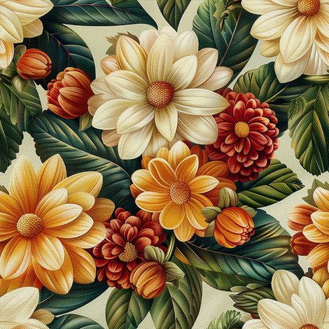Tela decorativa para exteriores Oxford - Motivo floral I DX5425 (1/5)
