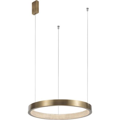 Merano Colorado 45cm Plafonnier LED Intégré Laiton Antique Aluminium LED 18W 1020Lm 3000K