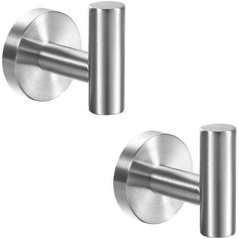 Pair - Lot de 2 supports de salle de bain en acier inoxydable brossé – Antirouille – Installation facile avec vis dissimulées – Design contemporain (1/5)
