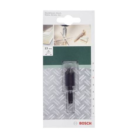 BOSCH 2609255126 FRAISE CONIQUE À LAMER HCS À 5 TAILLANTS DIAMÈTRE 13 MM (1/3)