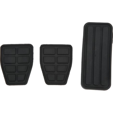Satz mit 3 schwarzen Gummipedalen für Kupplung, Bremse und Gaspedal, flexibel und verschleißfest, für Toyota Transporter T4 (1990-2003) (1/5)