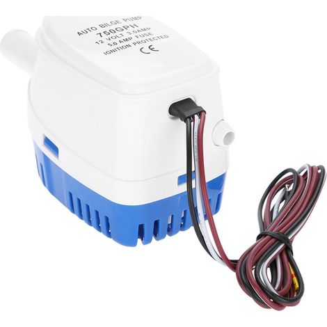 Pompa di sentina, pompa dell'acqua sommergibile efficiente da 12 V con interruttore a galleggiante per barca