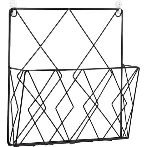 YMYNY Support de rangement mural moderne créatif fer mural décoratif pour la maison chambre livres chambre magazines livres présentoirs noir (1/5)