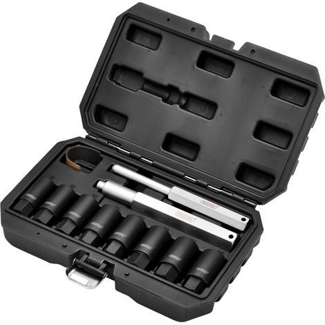 Draper 12402 Locking Wheel Nut Removal Set – 10-Piece Professional Tool Kit for Automotive Wheel Security and Removal