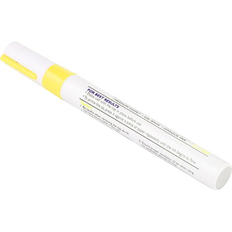 Crayon de voiture Stylo de peinture de pneu Mark Stylos Professionnel étanche(Jaune) (1/5)
