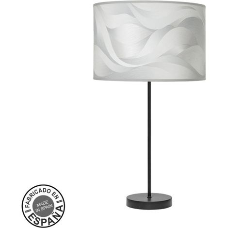 Fashion hohe Tischlampe 1xe27 schwarz/grau 63x30x30 cm